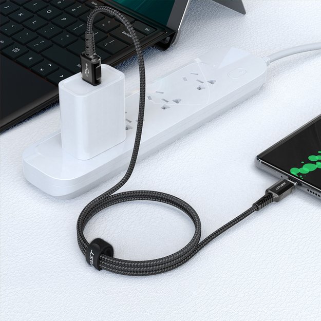 Acefast USB cable - USB Type C 1.2m, 3A black (C1-04 black) 8