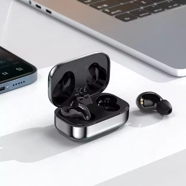 Acefast gaming in-ear wireless headphones TWS Bluetooth 5.2, cVc 8.0, aptX, SBC, AAC, 65ms delay waterproof IPX4 silver (T7 silver) 6