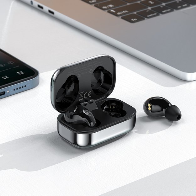 Acefast gaming in-ear wireless headphones TWS Bluetooth 5.2, cVc 8.0, aptX, SBC, AAC, 65ms delay waterproof IPX4 silver (T7 silver) 13