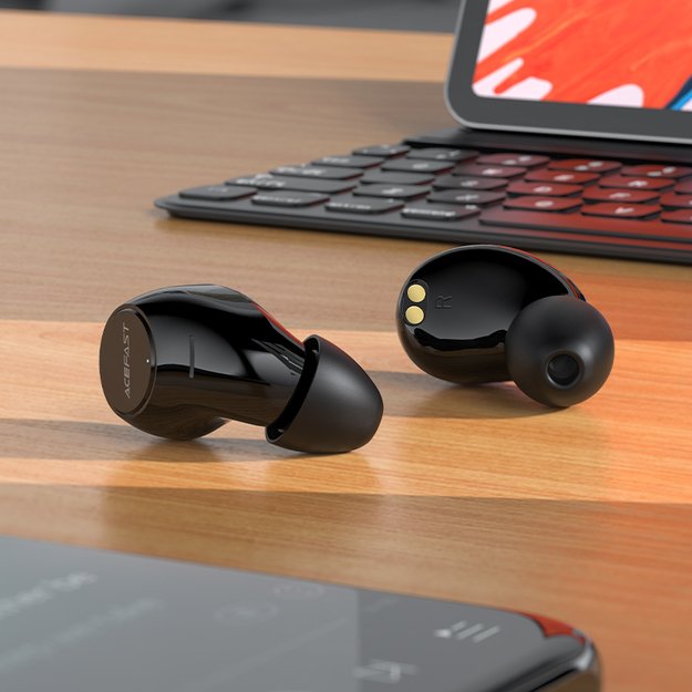 Acefast gaming in-ear wireless headphones TWS Bluetooth 5.2, cVc 8.0, aptX, SBC, AAC, 65ms delay waterproof IPX4 silver (T7 silver) 14