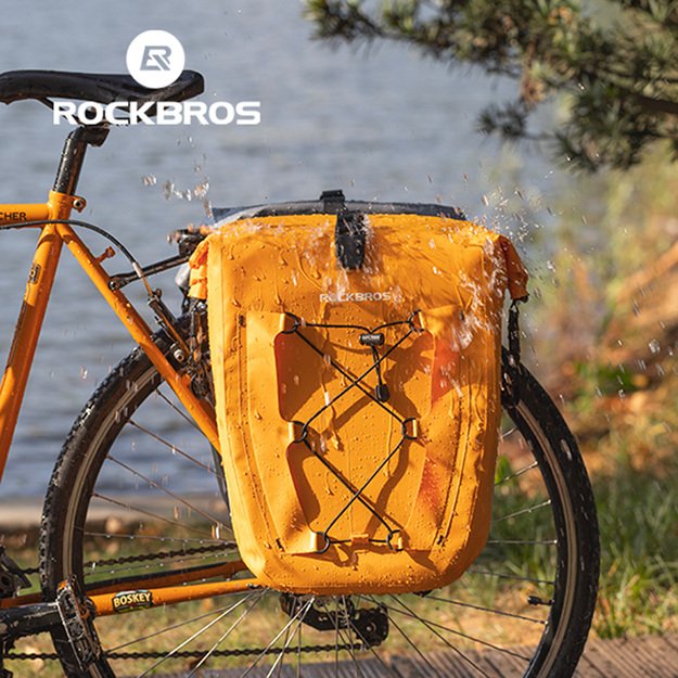 Rockbros 30140022003 waterproof bicycle bag for trunk - orange 3