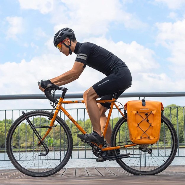 Rockbros 30140022003 waterproof bicycle bag for trunk - orange 1
