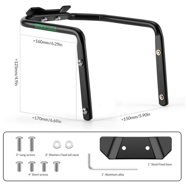 Rockbros Multifunctional Bracket 31210013001 Saddle Bag Stabilizer - Black 6