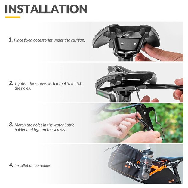 Rockbros Multifunctional Bracket 31210013001 Saddle Bag Stabilizer - Black 5