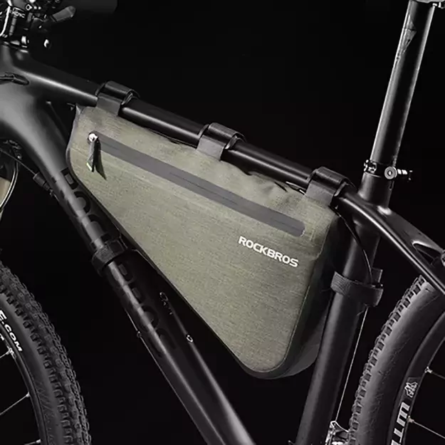 Rockbros AS-017 bicycle frame bag 5 l - dark green 6