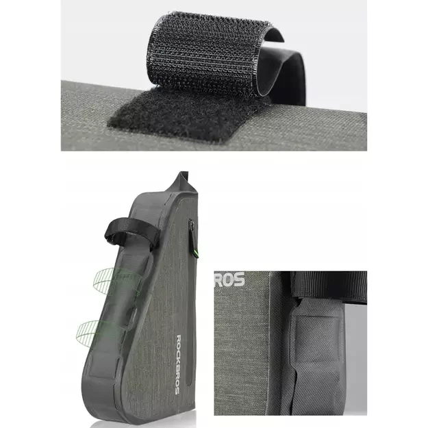 Rockbros AS-017 bicycle frame bag 5 l - dark green 4