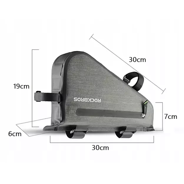 Rockbros AS-017 bicycle frame bag 5 l - dark green 5
