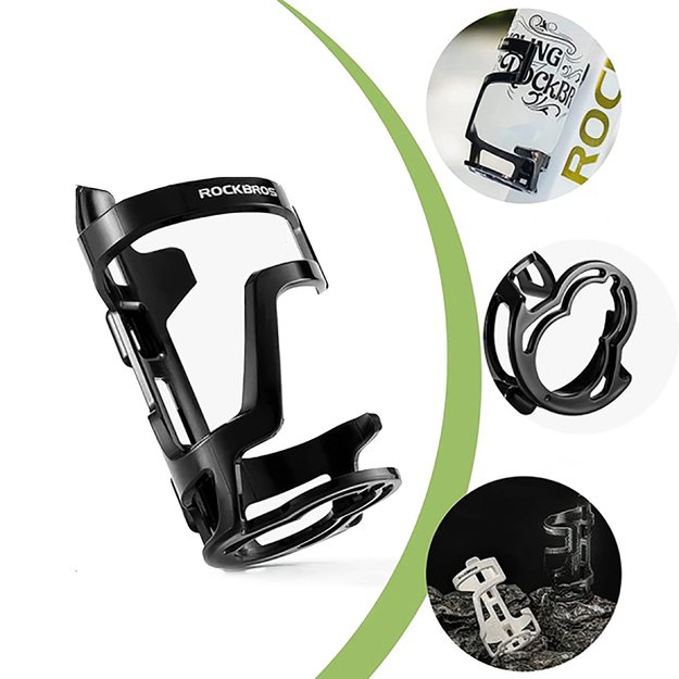 Rockbros 31210012001 bicycle water bottle holder - black 1