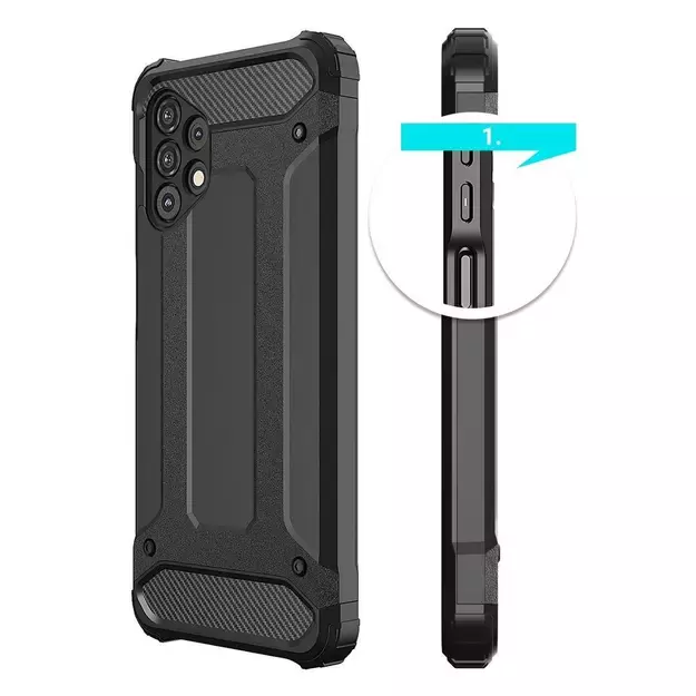 Hybrid Armor Case Tough Rugged Cover for Samsung Galaxy A53 5G blue 4