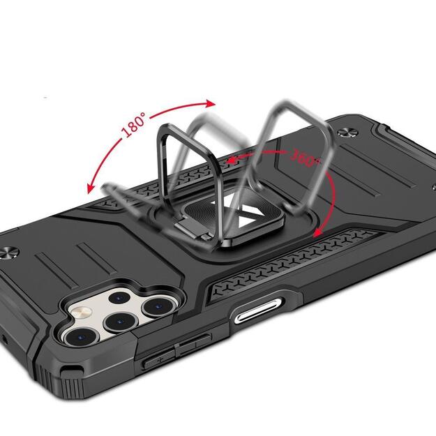 Wozinsky Ring Armor tough hybrid case cover + magnetic holder for Samsung Galaxy A73 black 11