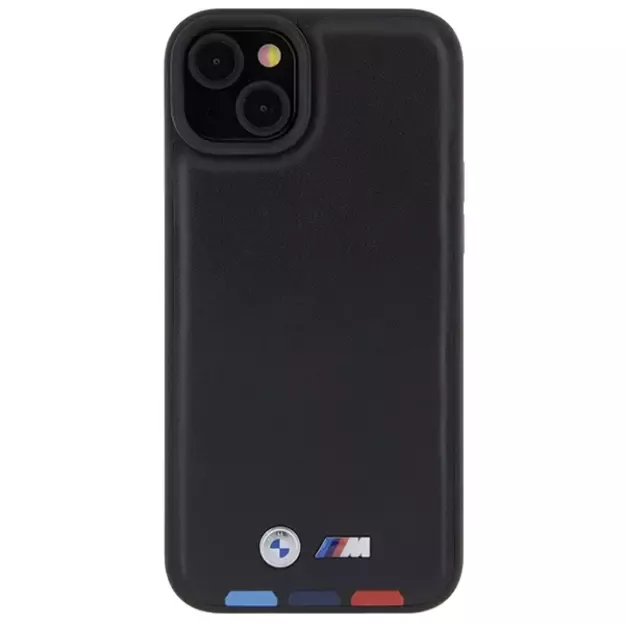 BMW BMHCP15M22PTDK iPhone 15 Plus 6.7&quot  black/black Leather Stamp Tricolor 2