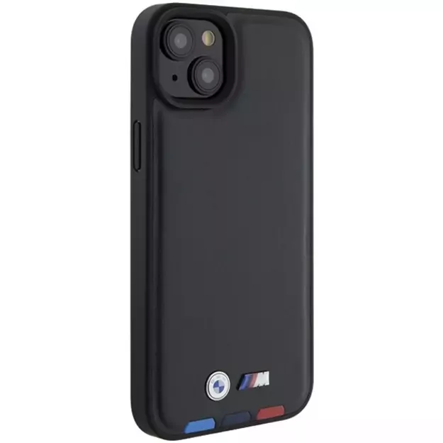 BMW BMHCP15M22PTDK iPhone 15 Plus 6.7&quot  black/black Leather Stamp Tricolor 3