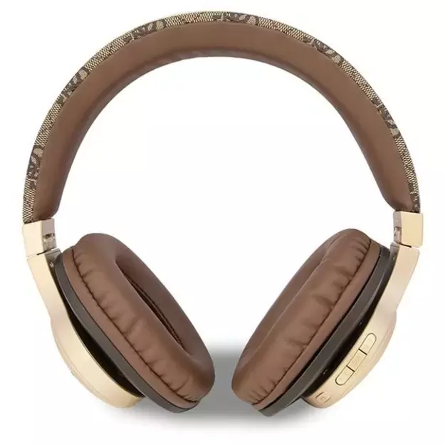 Guess Bluetooth on-ear headphones GUBH604GEMW brown/brown 4G Script 5