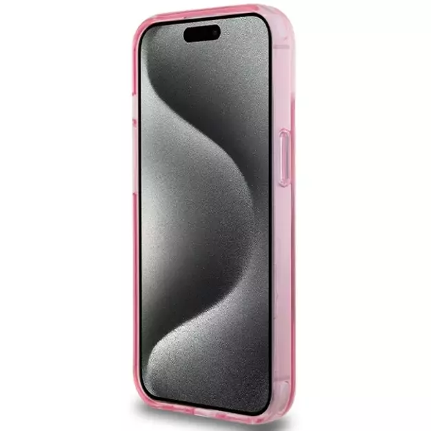 Karl Lagerfeld KLHMP15SHMRSCHP iPhone 15 6.1&quot  pink/pink hardcase Ring Stand Choupette Head MagSafe 4