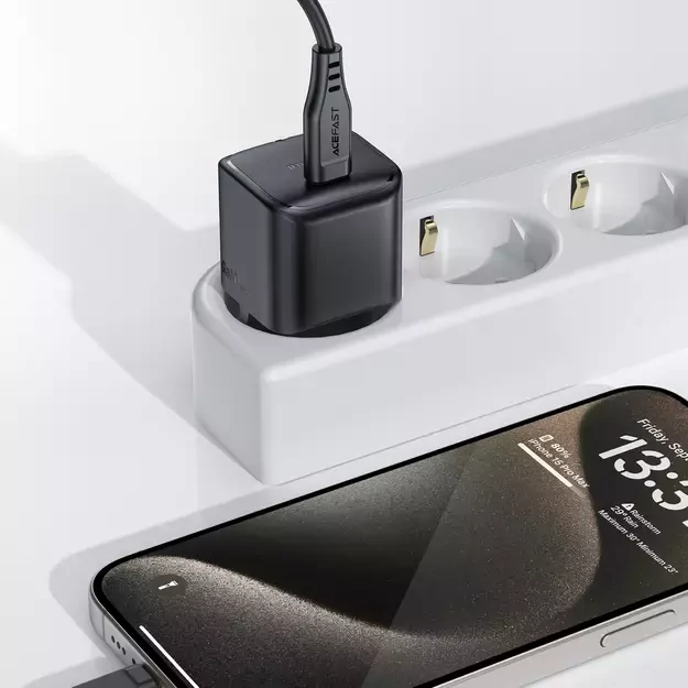 Acefast A77 Mini PD 30W GaN USB-C wall charger - black 10