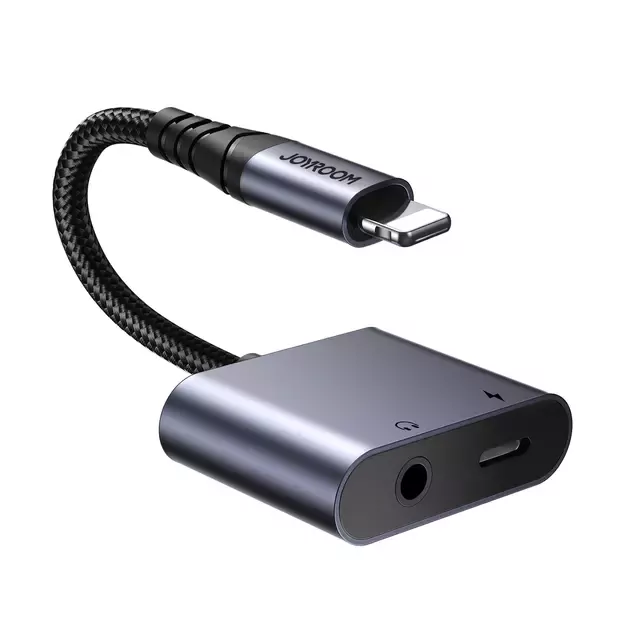 Joyroom SY-L01 Lightning to Lightning / 3.5 mm mini jack DAC adapter 2in1 - black 10