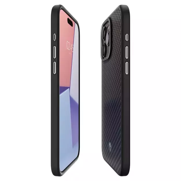 Spigen Enzo Aramid Mag Case with MagSafe for iPhone 15 Pro Max - Matte Black 20