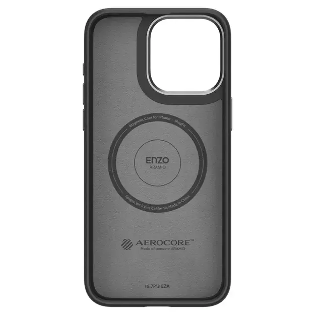 Spigen Enzo Aramid Mag Case with MagSafe for iPhone 15 Pro Max - Matte Black 17