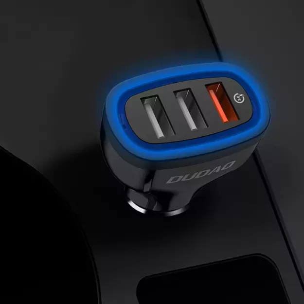 Dudao car charger quick charge Quick Charge 3.0 QC3.0 2.4A 18W 3x USB white (R7S white) 8