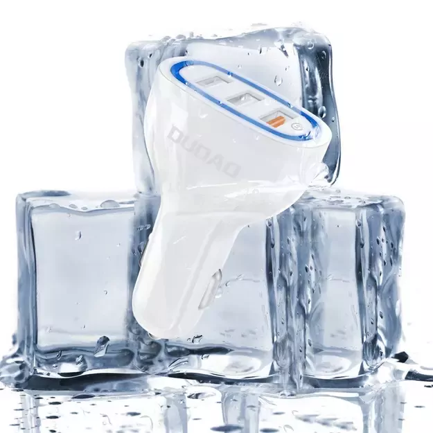 Dudao car charger quick charge Quick Charge 3.0 QC3.0 2.4A 18W 3x USB white (R7S white) 5