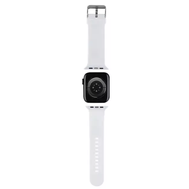 Karl Lagerfeld 3D Rubber Choupette Heads Strap for Apple Watch 38/40/41mm - White 5