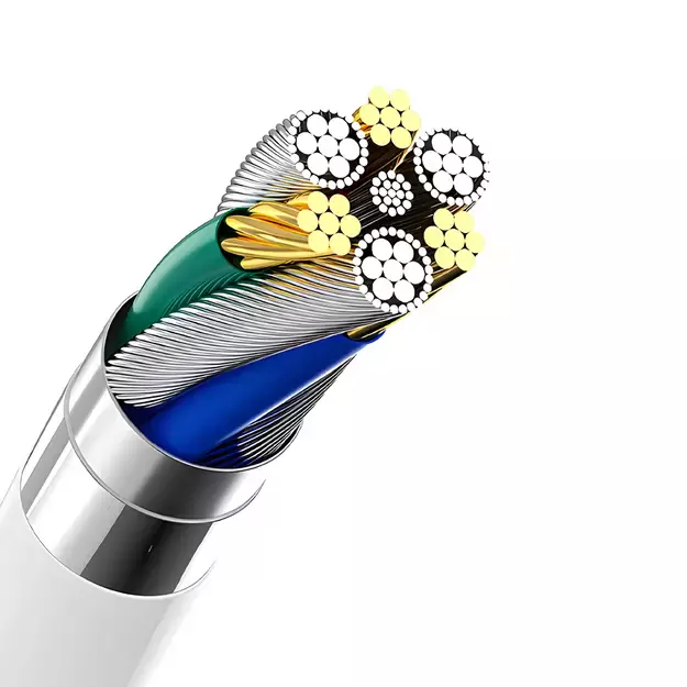 Dudao A4EU USB-A 2.1A wall charger - white + USB-A - Lightning cable 7