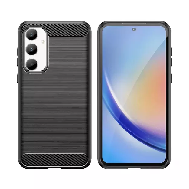 Carbon Case for Samsung Galaxy A35 - black 1