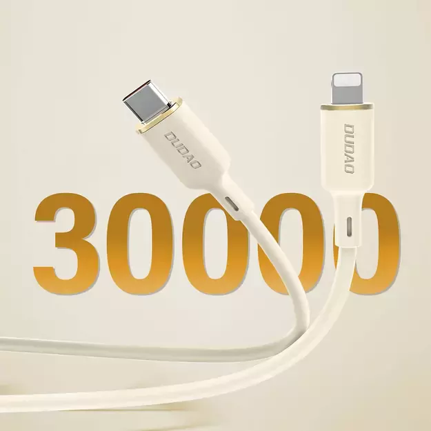Dudao L7SCL USB-C - Lightning cable 30W 1m - beige 3