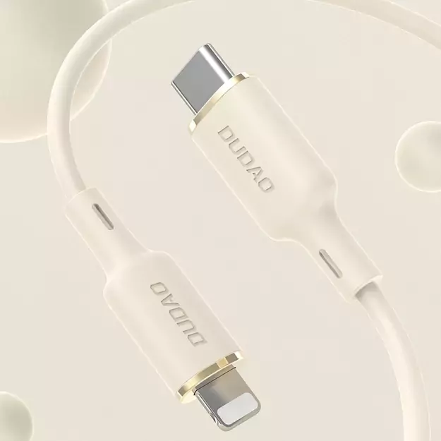 Dudao L7SCL USB-C - Lightning cable 30W 1m - beige 1