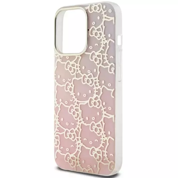 Hello Kitty IML Gradient Electrop Crowded Kitty Head Case for iPhone 14 Pro - Pink 5