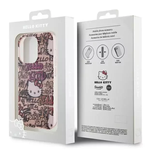 Hello Kitty IML Tags Graffiti case for iPhone 14 Pro Max - pink 14
