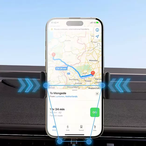 Wozinsky WUMID Phone Holder with 15W Inductive Charger for Car Dashboard - Black 11