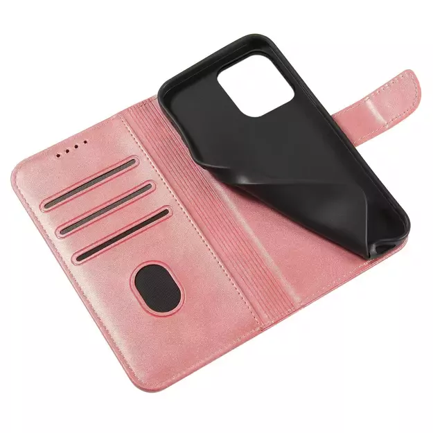 Magnet Case for Samsung S24 with flap and wallet - pink 5
