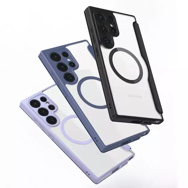 Dux Ducis Skin X Pro case for Samsung S24 Ultra with magnetic ring and flap - black 14