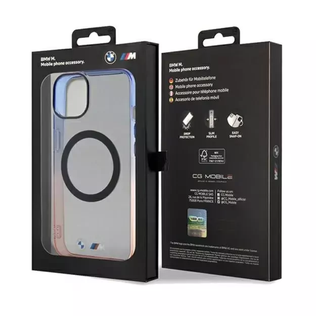 BMW Gradient Bumper MagSafe Case for iPhone 15 Plus / 14 Plus - Gray 14