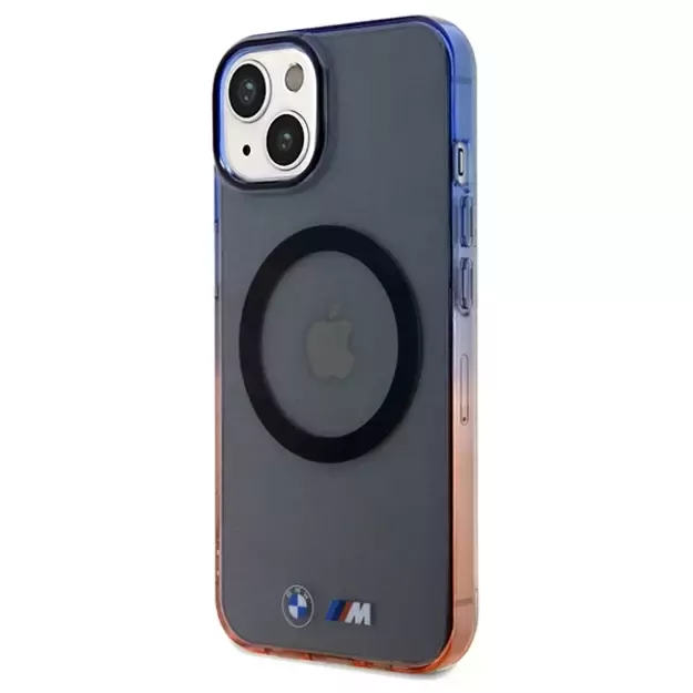BMW Gradient Bumper MagSafe Case for iPhone 15 Plus / 14 Plus - Gray 8