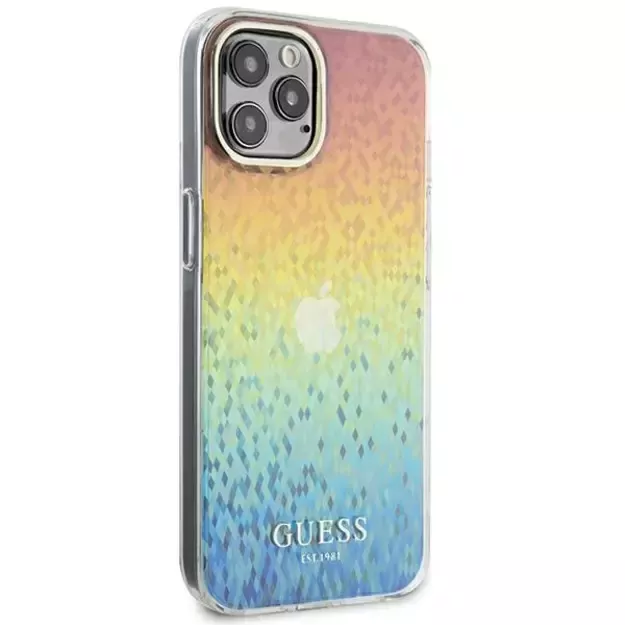 Guess IML Faceted Mirror Disco Iridescent case for iPhone 12/12 Pro - multicolor 3