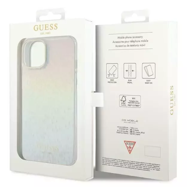 Guess IML Faceted Mirror Disco Iridescent case for iPhone 12/12 Pro - multicolor 7