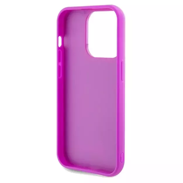 Guess Disco Metal Script case for iPhone 14 Pro Max - fuchsia 6