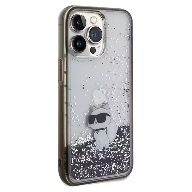 Karl Lagerfeld Liquid Glitter Choupette case for iPhone 13 Pro Max - transparent 10