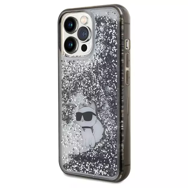 Karl Lagerfeld Liquid Glitter Choupette case for iPhone 13 Pro Max - transparent 8