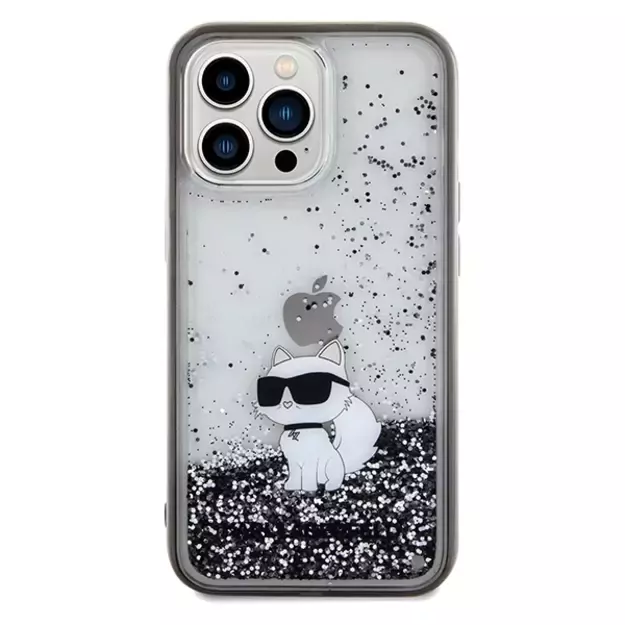Karl Lagerfeld Liquid Glitter Choupette case for iPhone 13 Pro Max - transparent 9