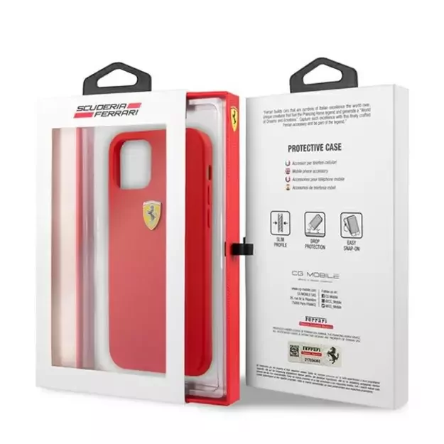 Ferrari FESSIHCP13SRE iPhone 13 mini 5.4&quot  red/red hardcase Silicone 9