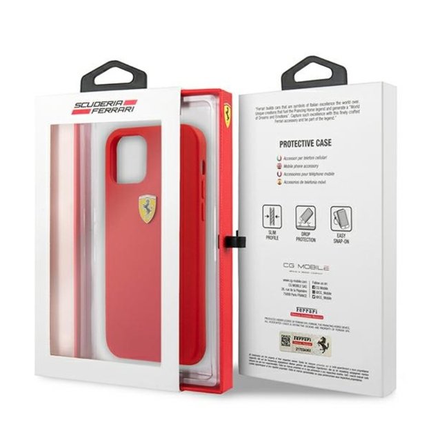 Ferrari FESSIHCP13SRE iPhone 13 mini 5.4&quot  red/red hardcase Silicone 14