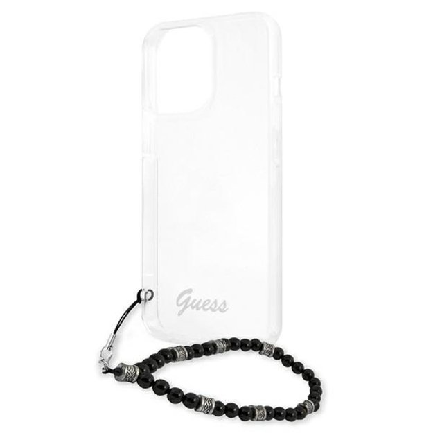 Guess GUHCP13LKPSBK iPhone 13 Pro / 13 6.1&quot  Transparent hard case Black Pearl 12