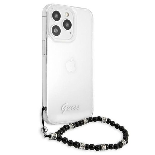 Guess GUHCP13LKPSBK iPhone 13 Pro / 13 6.1&quot  Transparent hard case Black Pearl 10