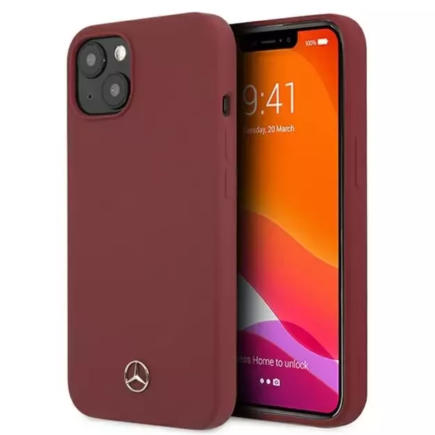 Mercedes MEHCP13MSILRE iPhone 13 6,1  czerwony/red hardcase Silicone Line