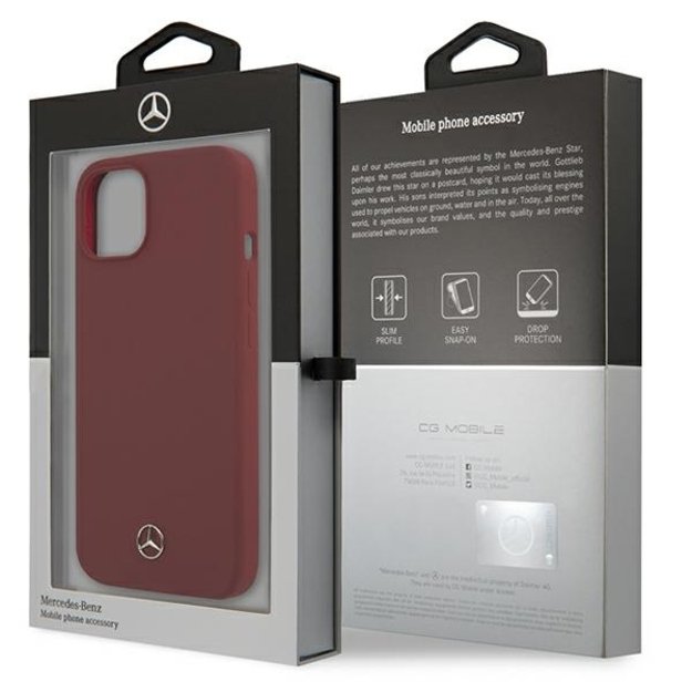 Mercedes MEHCP13MSILRE iPhone 13 6,1  czerwony/red hardcase Silicone Line 14