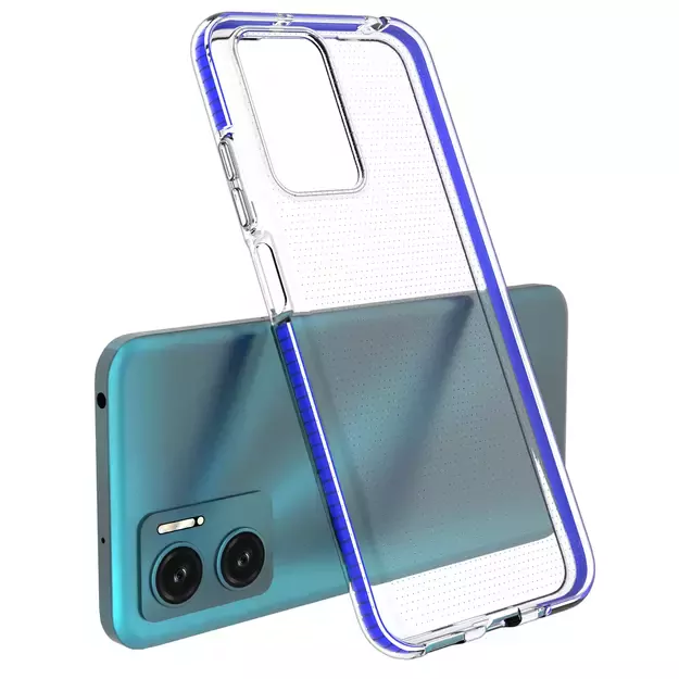 Spring Case cover gel TPU cover with colored frame for Xiaomi Redmi 10 black 2