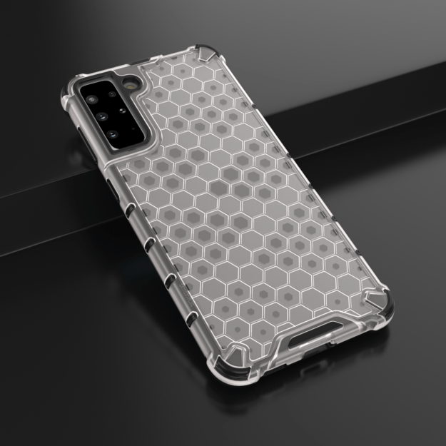 Honeycomb case armored cover with a gel frame for Samsung Galaxy S22 + (S22 Plus) transparent 13
